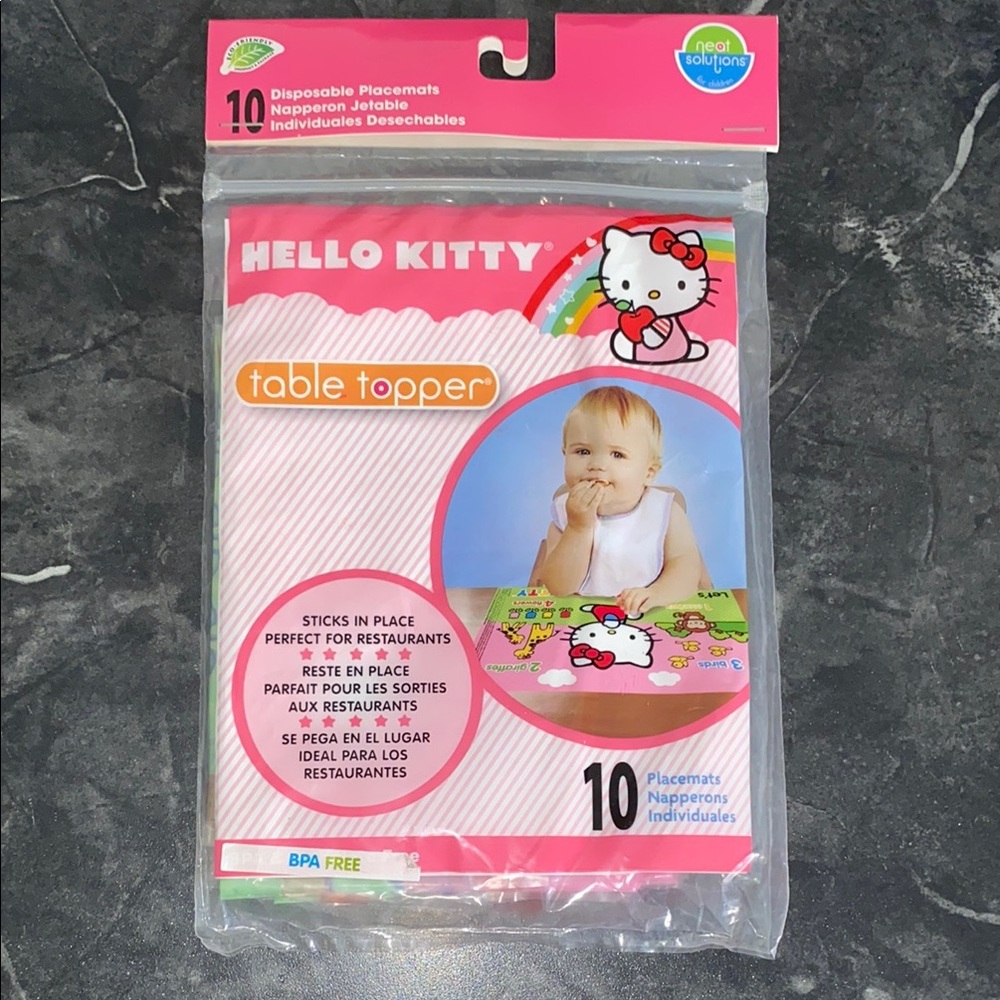 Hello Kitty 10pk. Table Topper Disposable Placemats